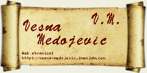 Vesna Medojević vizit kartica
